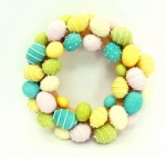 Color egg wreath