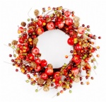 Apple and berry wreath