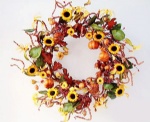 Harvest floral wreath