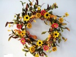 Harvest floral wreath