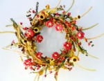 Harvest floral wreath