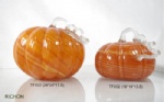 mouth-blown glass pumpkin