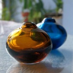 handmade glass bud vase