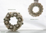 handmade seashell wreath